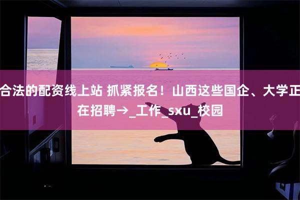 合法的配资线上站 抓紧报名！山西这些国企、大学正在招聘→_工作_sxu_校园