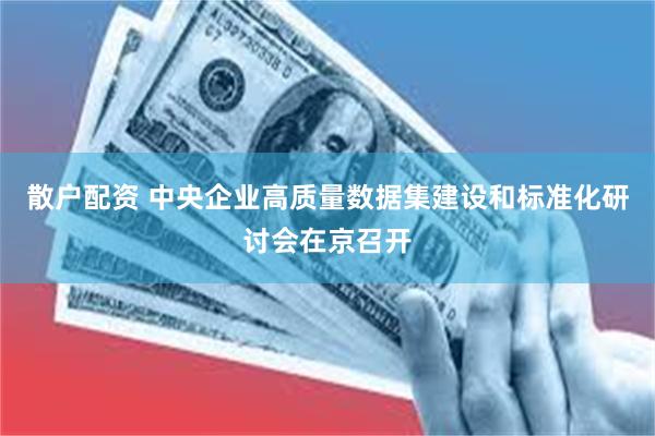 散户配资 中央企业高质量数据集建设和标准化研讨会在京召开