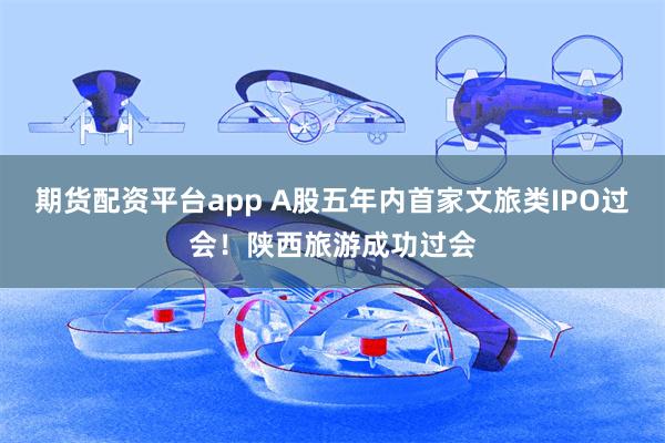 期货配资平台app A股五年内首家文旅类IPO过会!陕西旅游成功过会