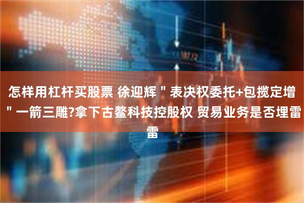 怎样用杠杆买股票 徐迎辉＂表决权委托+包揽定增＂一箭三雕?拿下古鳌科技控股权 贸易业务是否埋雷